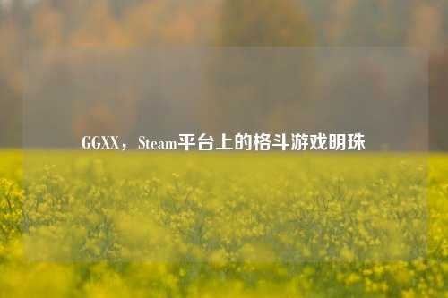 GGXX，Steam平台上的格斗游戏明珠