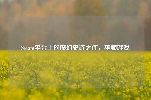 Steam平台上的魔幻史诗之作,巫师游戏