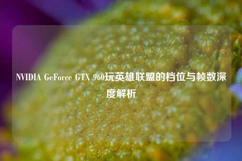 NVIDIA GeForce GTX 960玩英雄联盟的档位与帧数深度解析