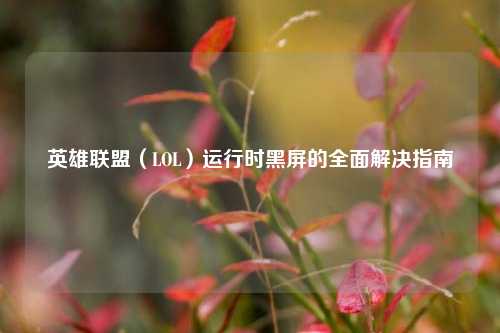 英雄联盟(LOL)运行时黑屏的全面解决指南