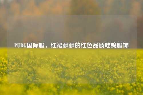 PUBG国际服,红裙飘飘的红色品质吃鸡服饰