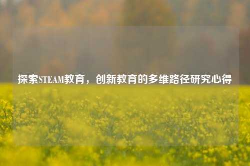 探索STEAM教育,创新教育的多维路径研究心得