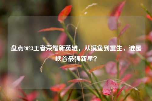 盘点2023王者荣耀新英雄,从摸鱼到重生,谁是峡谷最强新星?