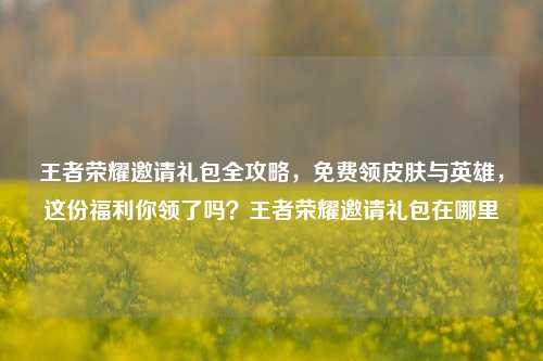 王者荣耀邀请礼包全攻略，免费领皮肤与英雄，这份福利你领了吗？王者荣耀邀请礼包在哪里
