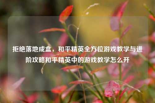 拒绝落地成盒,和平精英全方位游戏教学与进阶攻略和平精英中的游戏教学怎么开