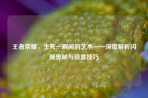 王者荣耀,生死一瞬间的艺术——深度解析闪现奥秘与设置技巧