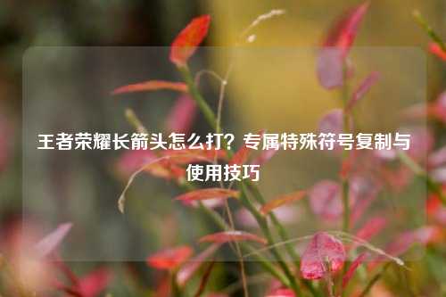 王者荣耀长箭头怎么打？专属特殊符号复制与使用技巧