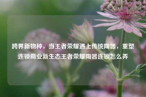 跨界新物种,当王者荣耀遇上传统陶器,重塑连锁商业新生态王者荣耀陶器连锁怎么弄