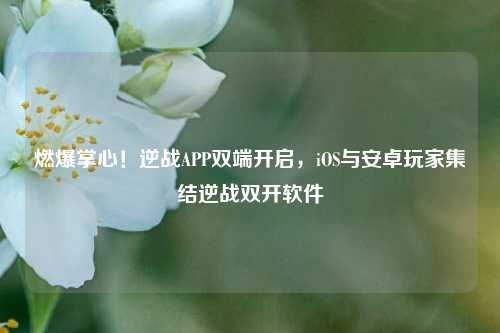 燃爆掌心!逆战APP双端开启,iOS与安卓玩家集结逆战双开软件