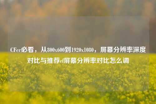 CFer必看,从800x600到1920x1080,屏幕分辨率深度对比与推荐cf屏幕分辨率对比怎么调