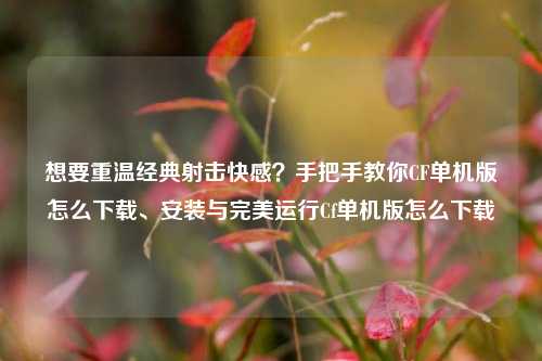 想要重温经典射击快感？手把手教你CF单机版怎么下载、安装与完美运行Cf单机版怎么下载