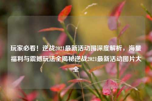 玩家必看！逆战2021最新活动图深度解析，海量福利与震撼玩法全揭秘逆战2021最新活动图片大全
