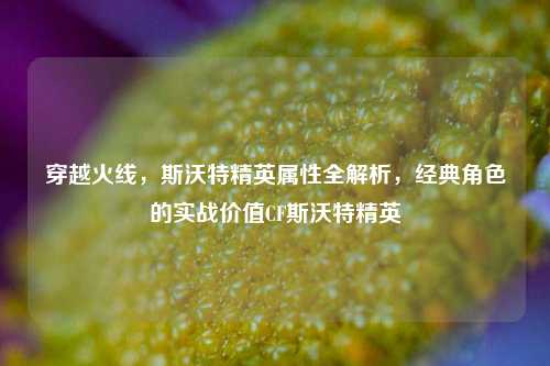 穿越火线，斯沃特精英属性全解析，经典角色的实战价值CF斯沃特精英
