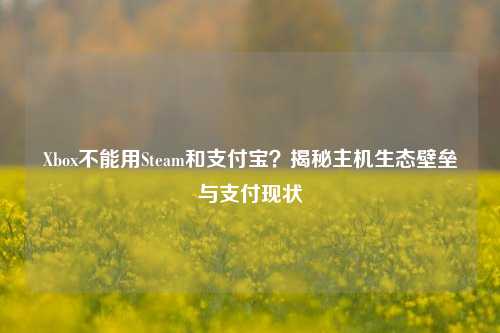 Xbox不能用Steam和支付宝？揭秘主机生态壁垒与支付现状
