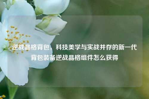 逆战晶格背包，科技美学与实战并存的新一代背包装备逆战晶格组件怎么获得