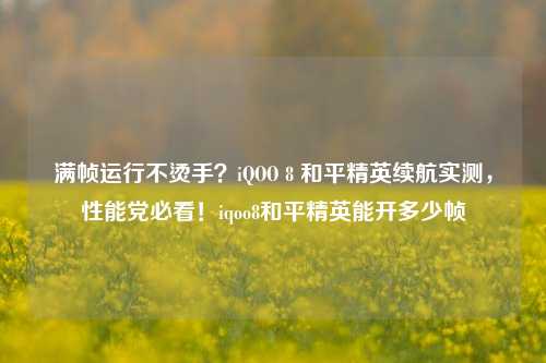 满帧运行不烫手？iQOO 8 和平精英续航实测，性能党必看！iqoo8和平精英能开多少帧