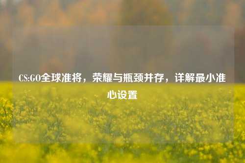 CS:GO全球准将，荣耀与瓶颈并存，详解最小准心设置