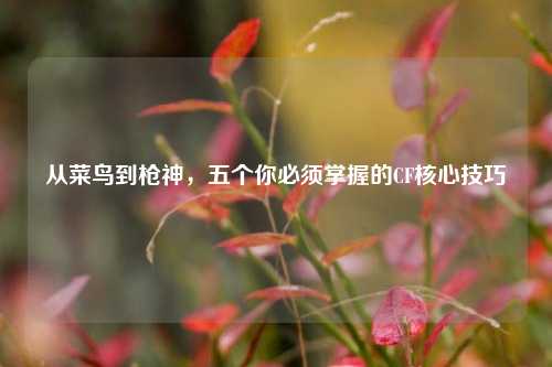 从菜鸟到枪神，五个你必须掌握的CF核心技巧