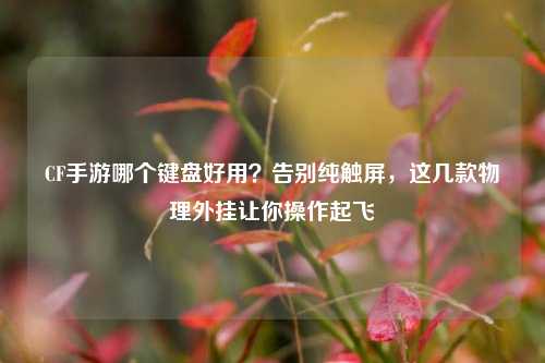 CF手游哪个键盘好用？告别纯触屏，这几款物理外挂让你操作起飞