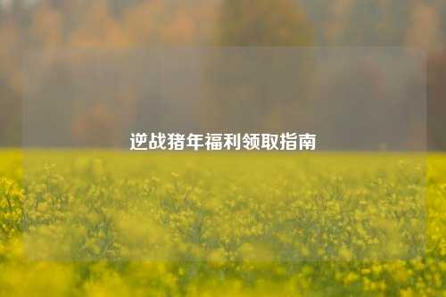 逆战猪年福利领取指南