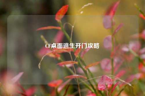 CF桌面逃生开门攻略