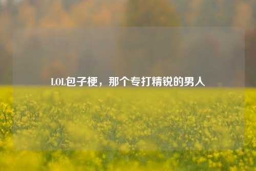 LOL包子梗,那个专打精锐的男人