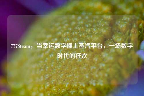 777Steam,当幸运数字撞上蒸汽平台,一场数字时代的狂欢